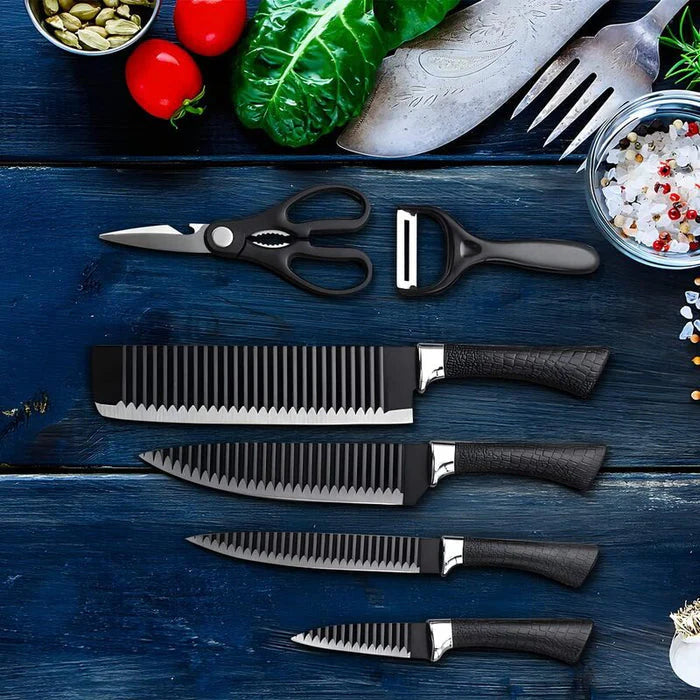 SET CUCHILLOS🔪PREMIUM X 6 PIEZAS😎