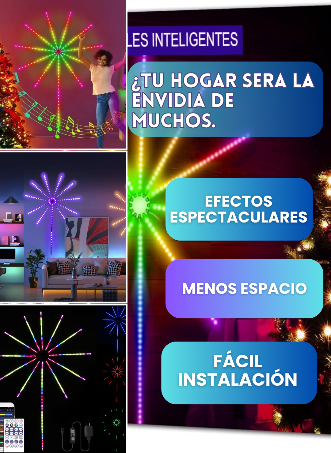 🌈LUCES LED STAR PRO🎆