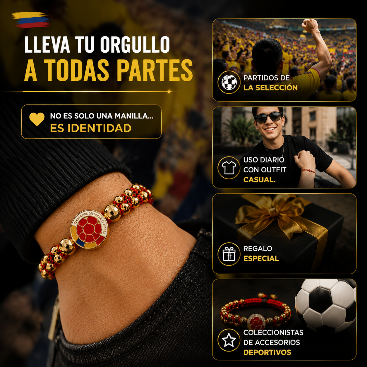 🍻Pulsera Selección COLOMBIA⚽