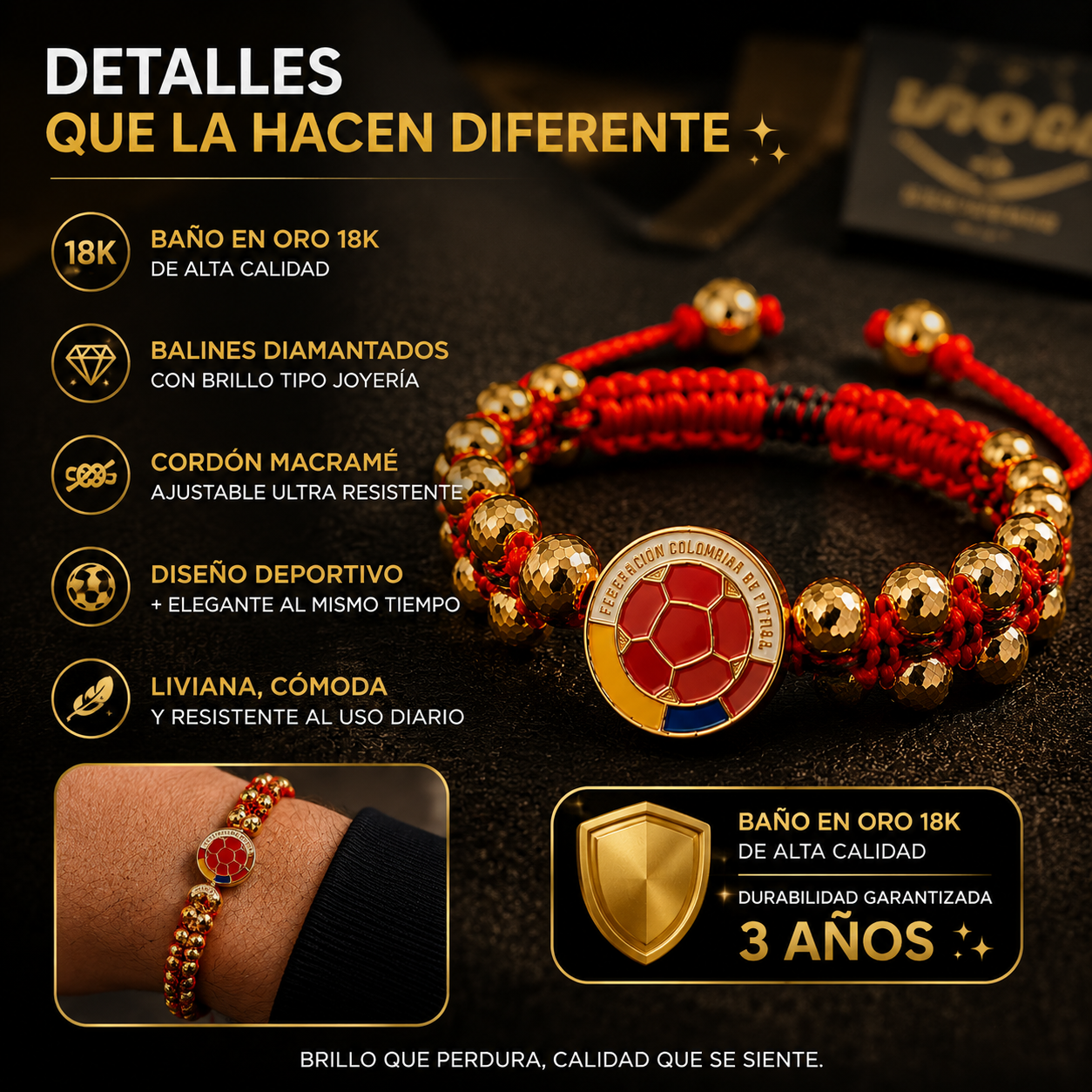 🍻Pulsera Selección COLOMBIA⚽