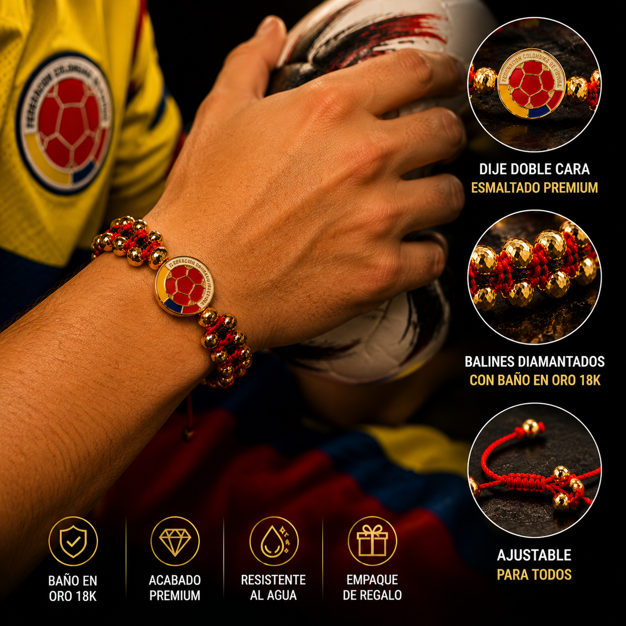 🍻Pulsera Selección COLOMBIA⚽