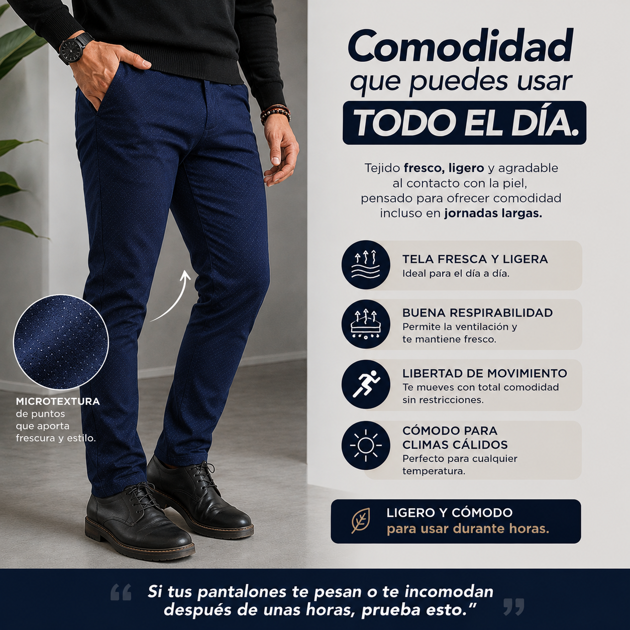💥PANTALON DRIL PREMIUM MICROTEXTURIZADO👖