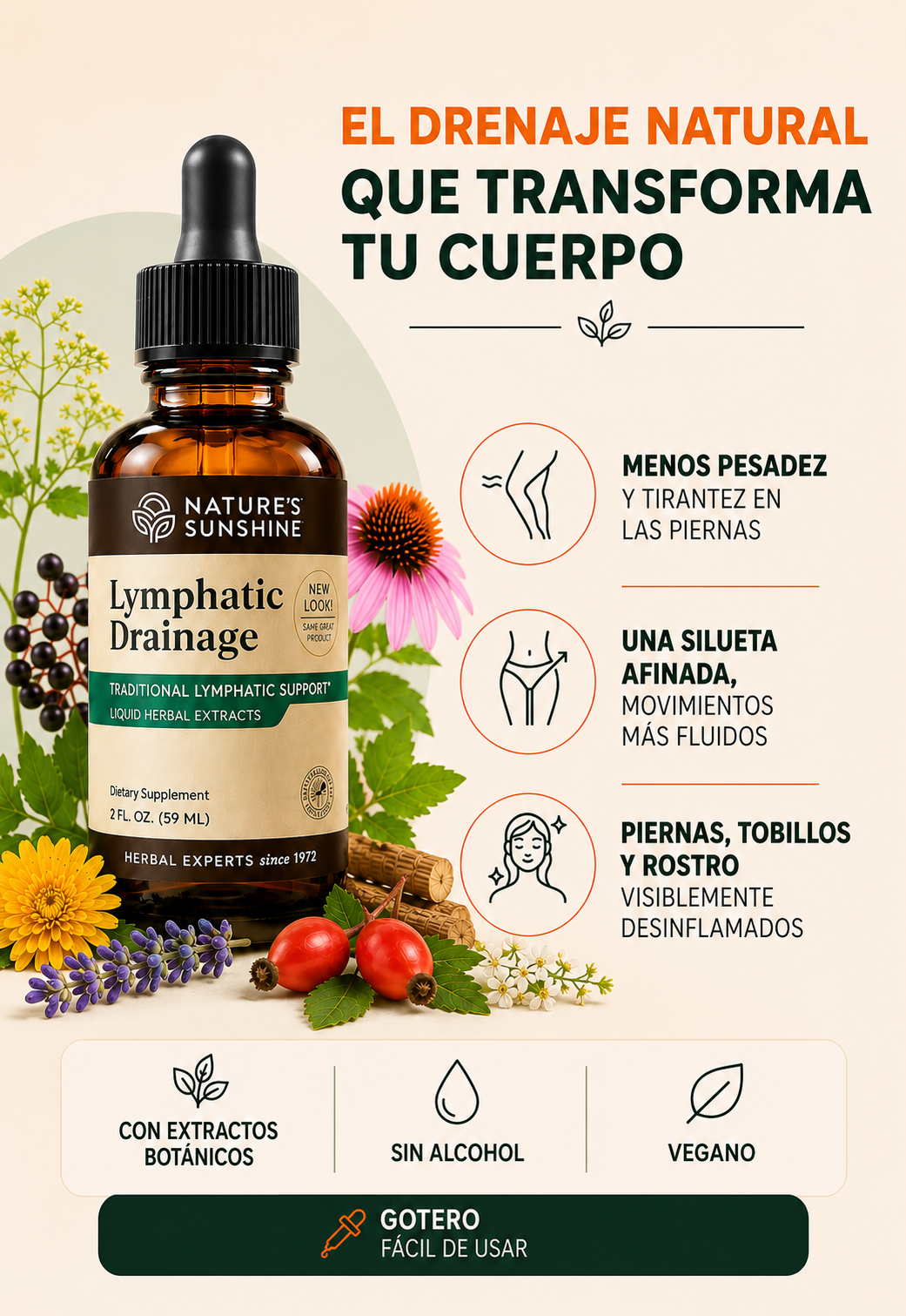 DRENAJE LINFATICO NATURAL ORIGINAL🤩
