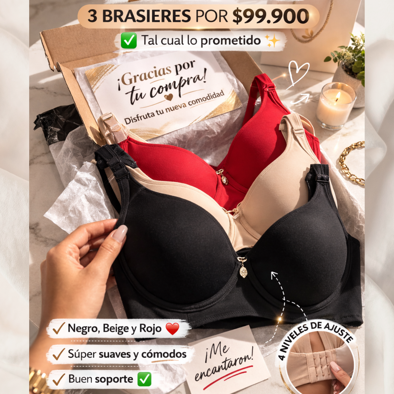 🚨SUJETADOR 3 x 1 POWERSLIM 💖
