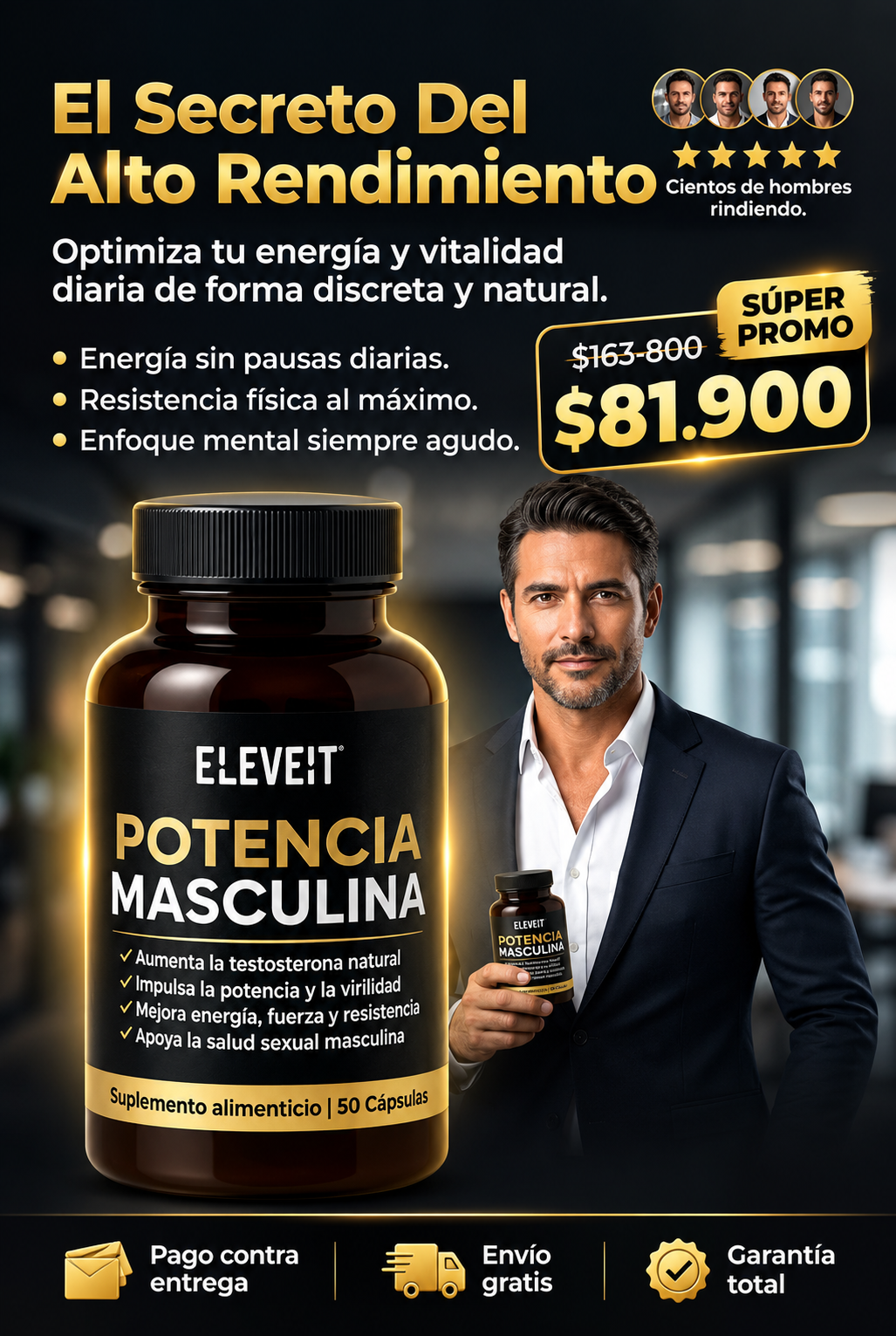 ⚡ELEVEIT Potencia Masculina | Lleva tu Vitalidad al Siguiente Nivel✅