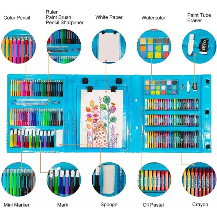 Set Kit De Arte Maleta X208 Piezas🎁