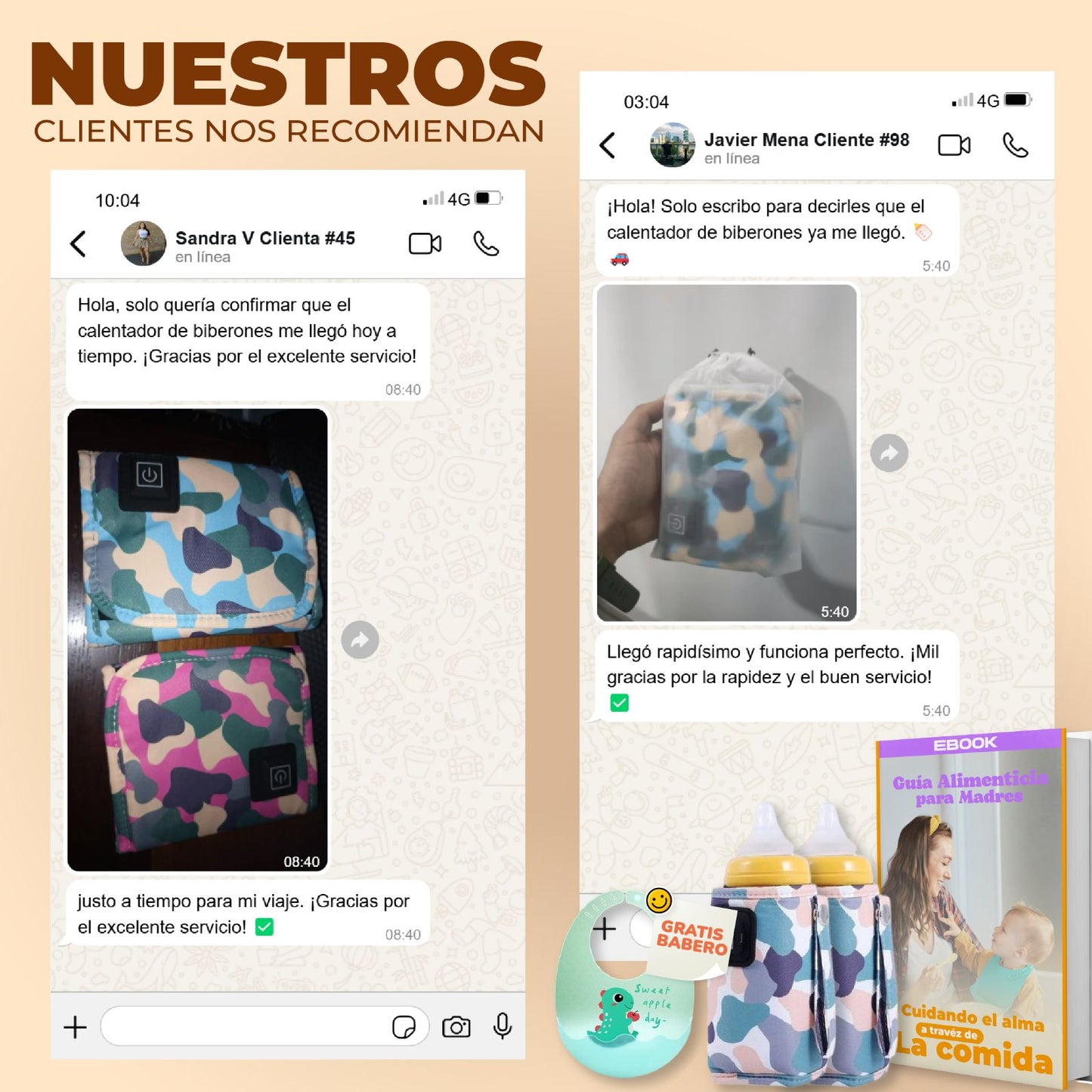 CALENTADOR PORTATIL DE TETERO 🍼