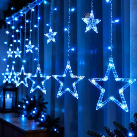 Estrellas LED azules
