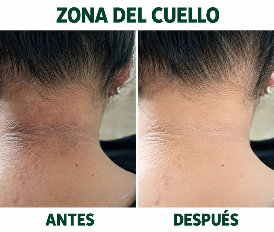 Comparación ilustrativa de la zona del cuello