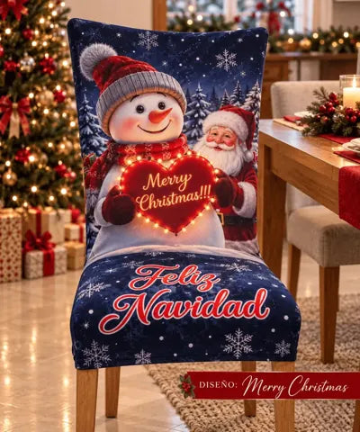 Diseño muñeco de nieve Merry Christmas